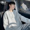 Baleno Men's S&K Series Pure Color Raglan Sweatshirt