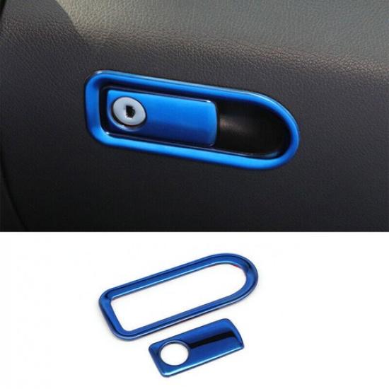 For Mercedes-Benz GLC 2016- Steel Blue Co-Pilot Storage Box Handle Bowl Trim