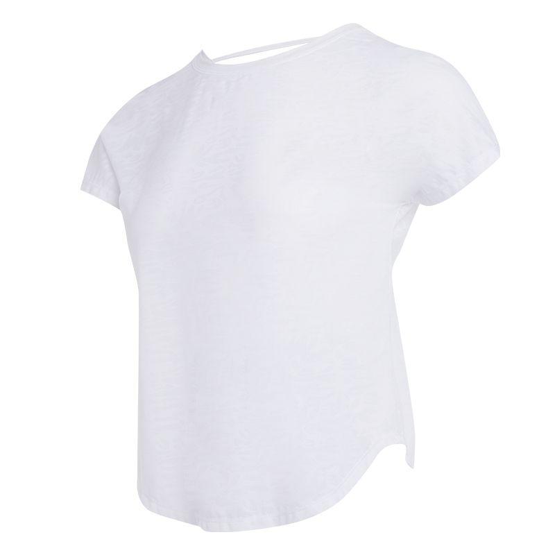

Yoga T-shirt Women s Summer Thin Slimming Breathable Quick-Drying T-shirt Pilates Professional Running Sports Fitness Clothes White WKNF2240201 S