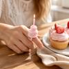 Plastic Cake Ring Candle Holder Silk Finish Birthday Cake Ring Topper  Anniversary