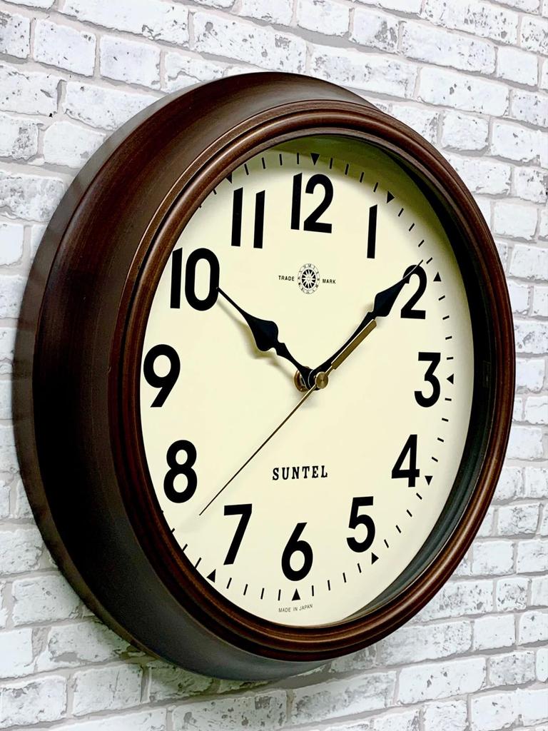 Santell Japanische Retro Funk-Uhr (Antike funkgesteuerte Wanduhr) DQL714-A