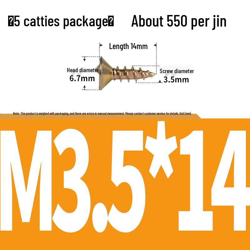 Eco-friendly Self-tapping Phillips Flat Head Screws for Fiberboard and Wall Panels