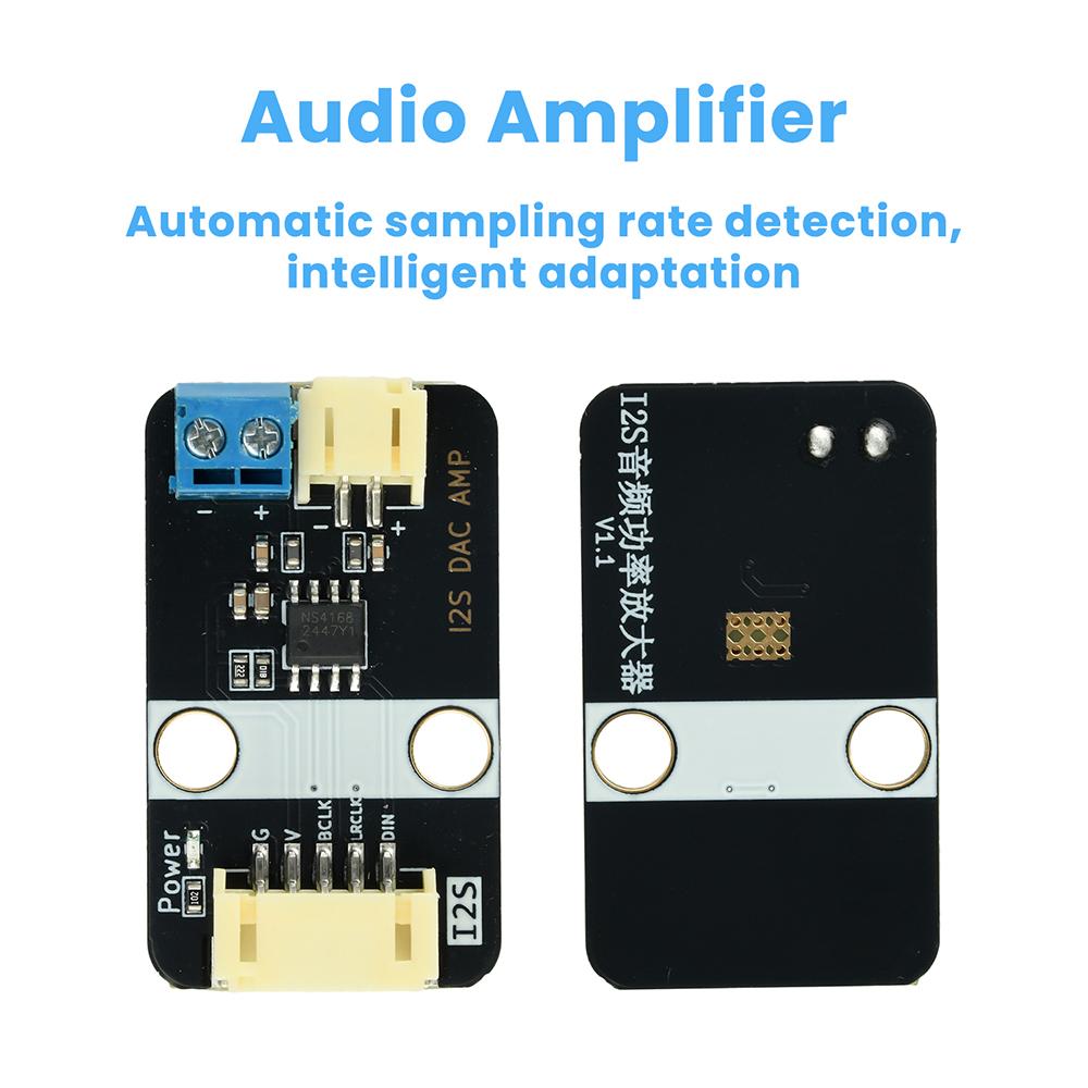 I2S Audio Amplifier Module MAX98375 Amplifier Speaker Module Small Speaker Supports Artificial Intelligence AI Chat Dialogue