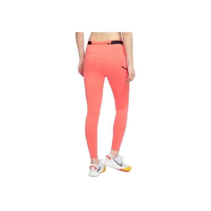 Nike Epic Luxe Knit Reflective Running Fitness Tights Women Bottoms Orange CZ9597-858