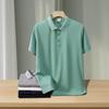 Spring/Summer Unisex Simple Short Sleeve Polo - Men's Solid Color Turn-Down Collar Sports Shirt