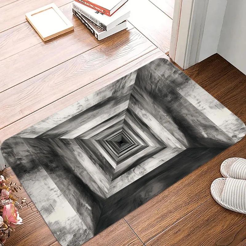 3D Illusion Printing Non-Slip Small Rug Waterproof Easy Clean Floor Mat for Indoor Outdoor Use Durable Home Decor Fashionable