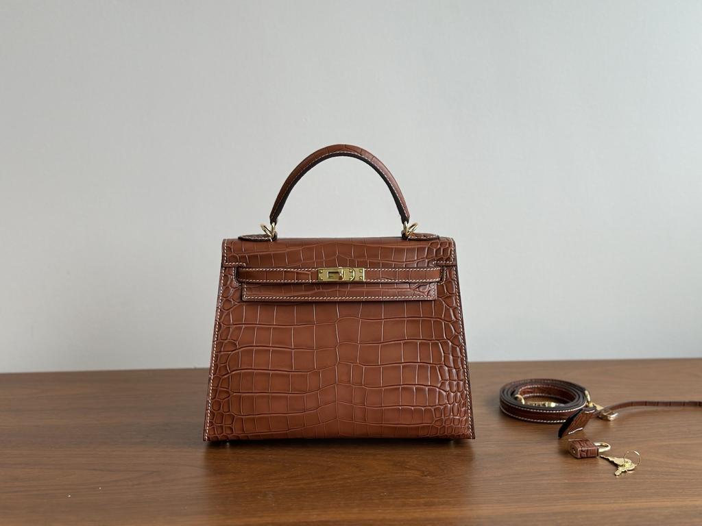 25cm Cowhide Brown Cowhide Crossbody Bag For Women High-Quality Leather Tote Bag With Single Strap For And