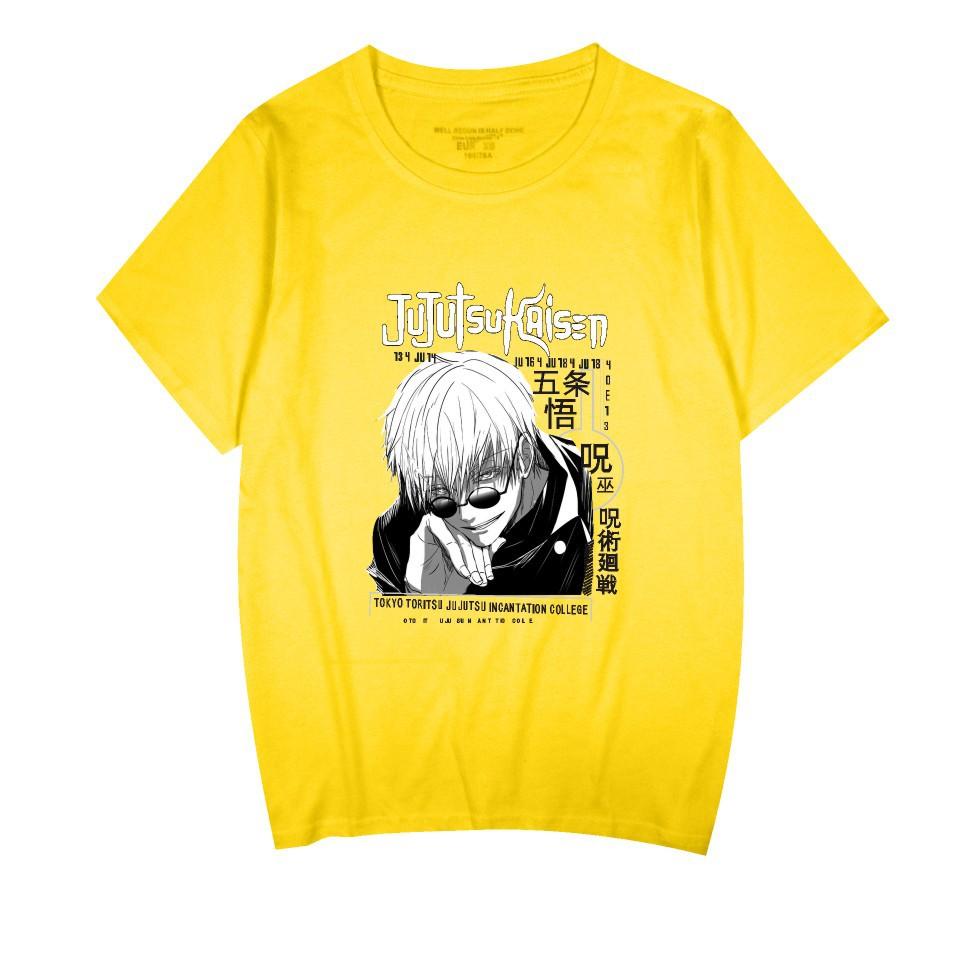 Jujutsu Kaisen Cartoon Tshirt Hip Hop Men Women Anime Print Top Tees Tshirts Fashion Summer T-shirt