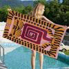 Égypte Tigre Abstrait Coloré Grande Serviette de Plage en Microfibre Serviette à Séchage Rapide Serviettes de Plage Sablonneuses Serviette de Piscine pour Voyage Natation Piscine Yoga