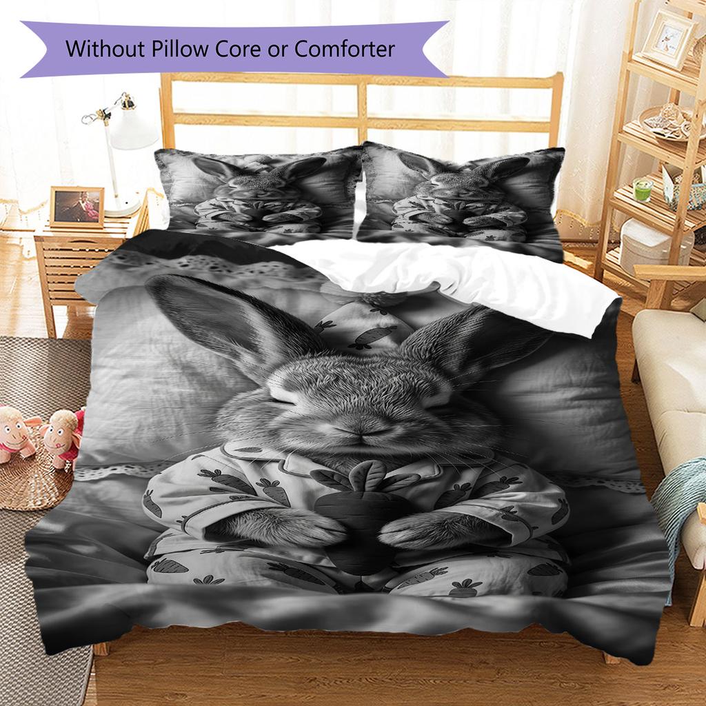 Pure Comfort Bedding Quilt Set Quilt Cover Pillowcase Home Decoration Birthday Gift (1 * duvet cover + 2 * pillowcase, without core)