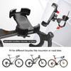 Road Bicycle Phone Mount All-inclusive Shock Absorbing Sponge Safety Lock Buckle 360 Degree Rotation Fit for Different Bicycles