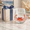 Handgefertigtes Künstlerisches Glasware Oktopus Glasbecher, 350ml Stielloses Weinglas, Wal Delfin Schildkröte Lebendiges Tentakel Design Becher Meeresbewohner Trinken