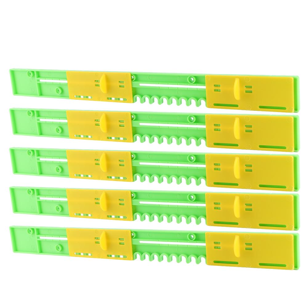 5 Pcs Durable Beehive Door Entrance Gate AntiEscape Beekeeper Plastic Tool(10 Frames for Chinese
