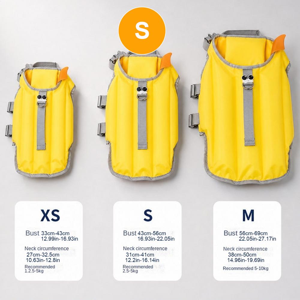 Life Jacket For Dogs With Rescue Handle Waterproof Dog Swimming Vest Floating Jacket For Puppy Small Medium Pet Pool Outdoor