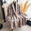 Women's Faux Cashmere Shawl Warm Neck Protection Jacquard Scarf Wrap Autumn Winter Style Functional Blanket
