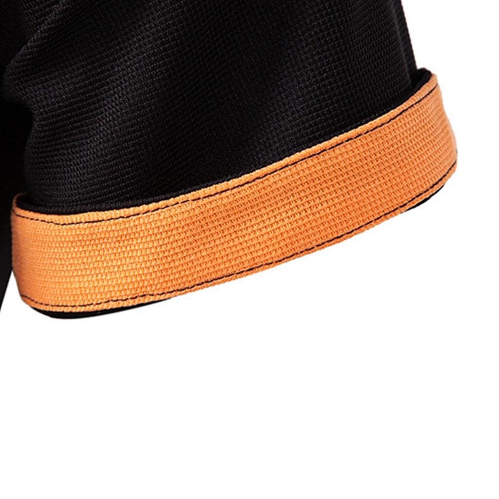 Men's Summer Colorblock Botton Short Sleeve Top Men's Casual Fashion Shirt