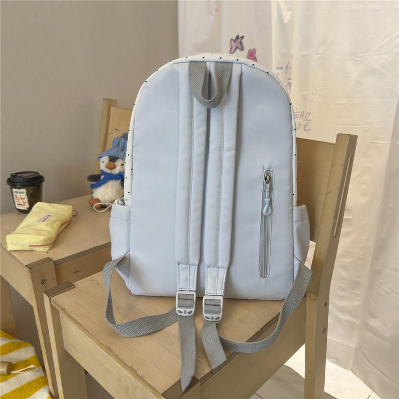 Dot Women's Backpack Large Capacity Student Schoolbag