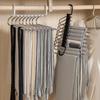 Stainless Steel Folding Trouser Rack Multi-Layer Telescopic Durable Hanger for Home Clothes Storage Organization