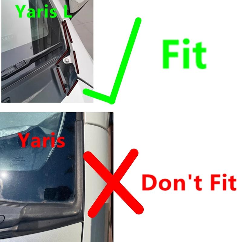 Windschutzscheiben-Wasserauffangkappe Scheibenwischerabdeckung Deflektor für Toyota Vios FS Yaris L 2014 2015 2016 2017