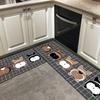 Washable Kitchen Floor Mat Parlor Carpet Bedroom Long Rug Bathroom Entrance Doormat Toilet Anti -Slip Anti -Fatigue Absorbent Mats 