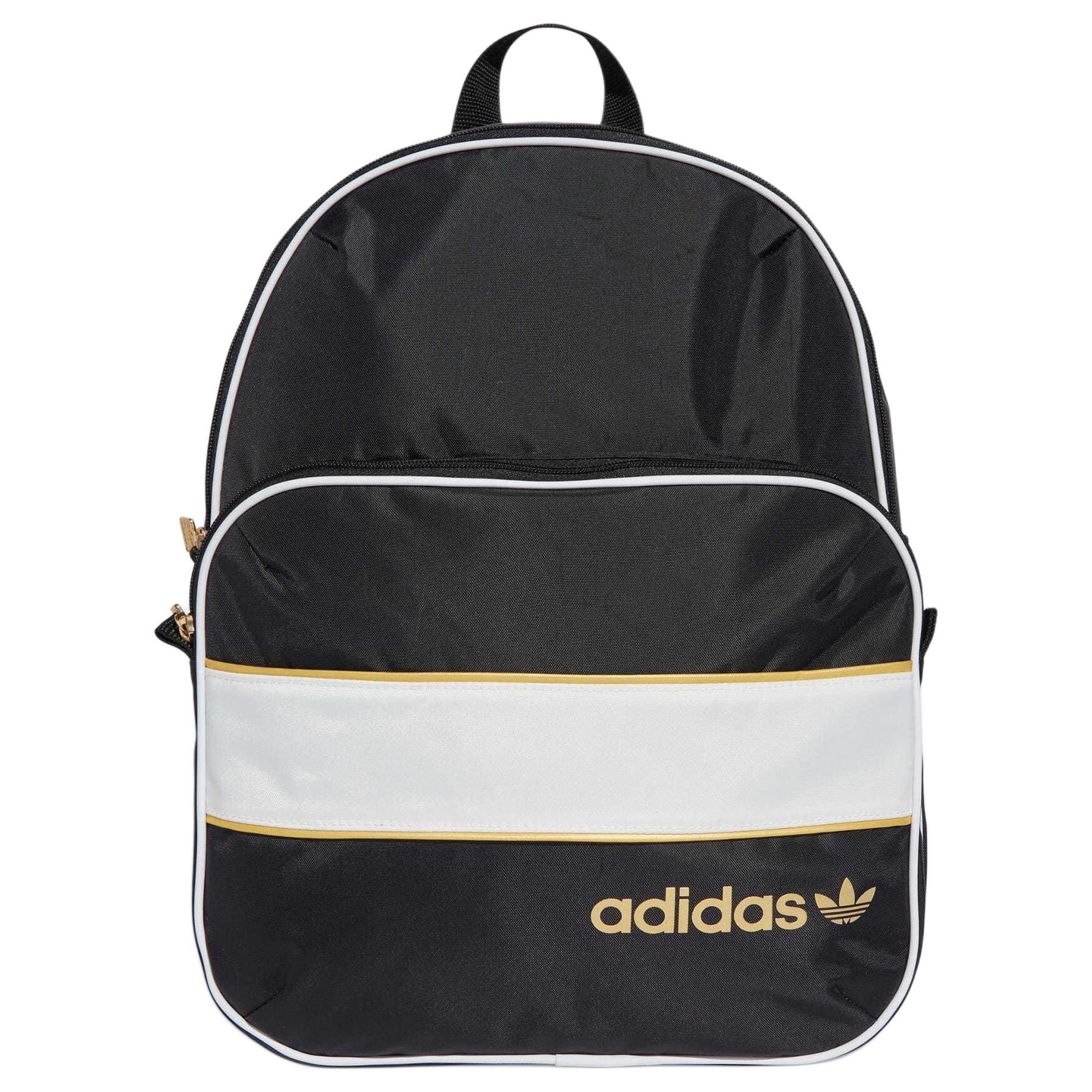 

Adidas Originals Fashion Sports Splicing Design Polyester Backpack Unisex Backpack Black White IX6837 Black & White