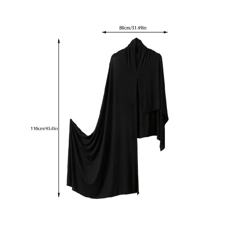 Functional Muslims Scarf for Women and Girls Lightweight Polyester Hijab Head Scarf Shawl Wrap for Various Occasion