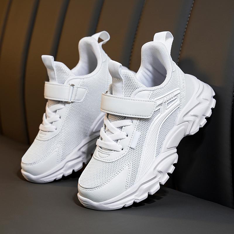 2025 Spring and Summer Classmates Middle and University Children Fashion Korean Version of Student Sports Shoes Campus White Shoes Boys and Girls Ru