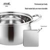Adneny 304 Stainless Steel 22cm Multi-Function Soup Pot