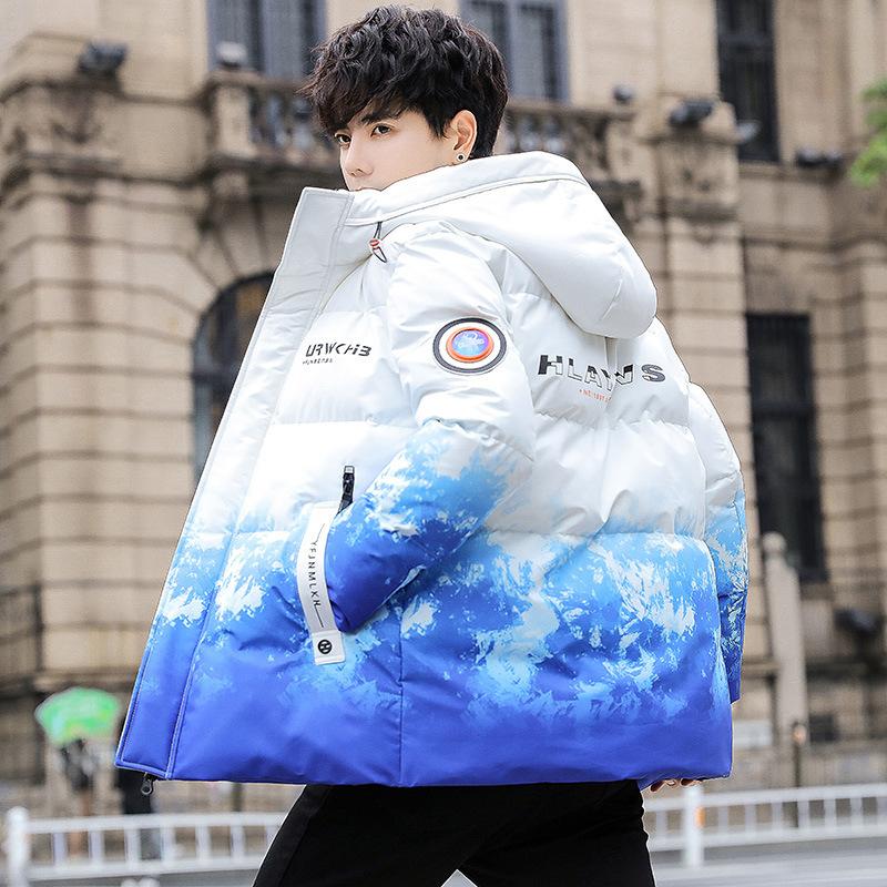 2025 Winter Cold Protection Casual Windproof Men's Fashion Stand-up Collar Thickened Men's Wear Thickened Warm Jacket