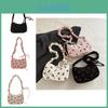 Fashionable Corduroy Crossbody Bag 2024 Summer Trendy Shoulder Bag With Strawberry Pattern