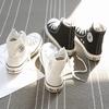 Globale vielseitige High-Top-Canvas-Schuhe Frühling Mädchen neue Mode kleine weiße Schuhe Studentenpaar Plateau Sport Board Schuhe