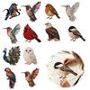 Stress Relief Handicraft Hobby 3D Bird Patchwork Kit, DIY Hummingbird Owl Sewing Needlework Kit for Beginners Handmade Fabric Art Crafting Home