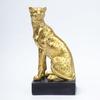 Decorative Golden Cheetah Statue | Luxury Animal Showpiece for Home, Office, Living Room, Table & Study Desk