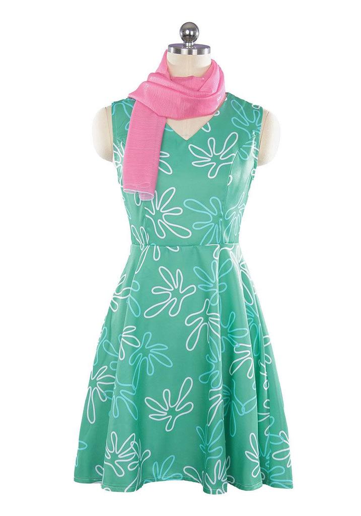 Inside Out 2: Disgust Cosplay Costume - Happy Emotion Joy for Halloween & Stage Performances