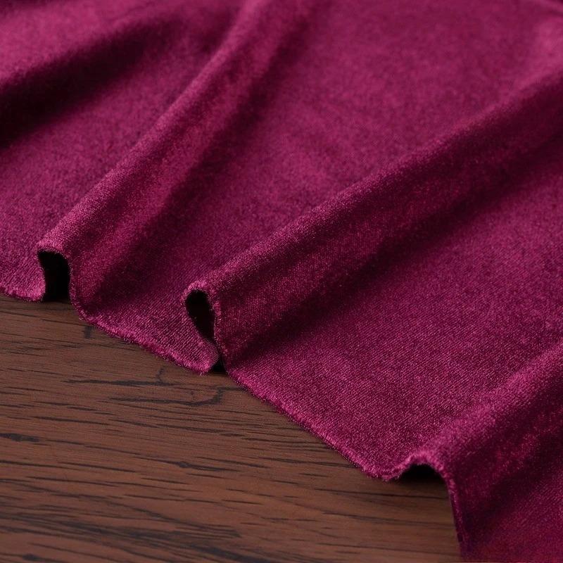 100x155cm Stretch Velvet Fabric Diamond Luster Cloth Soft Upholstery TextilesDiy Velour for Sofa Curtain Background