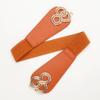 Ladies Elastic Belt Retro Twist Buckle Court Wide Waist Seal With Skirt Coat Decorative Belt
