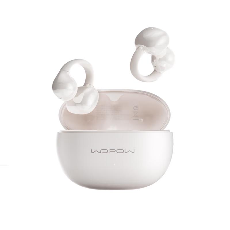 WOPOW OWS18 Open-Ear Clip-On Bluetooth Headphones with ENC Noise Reduction