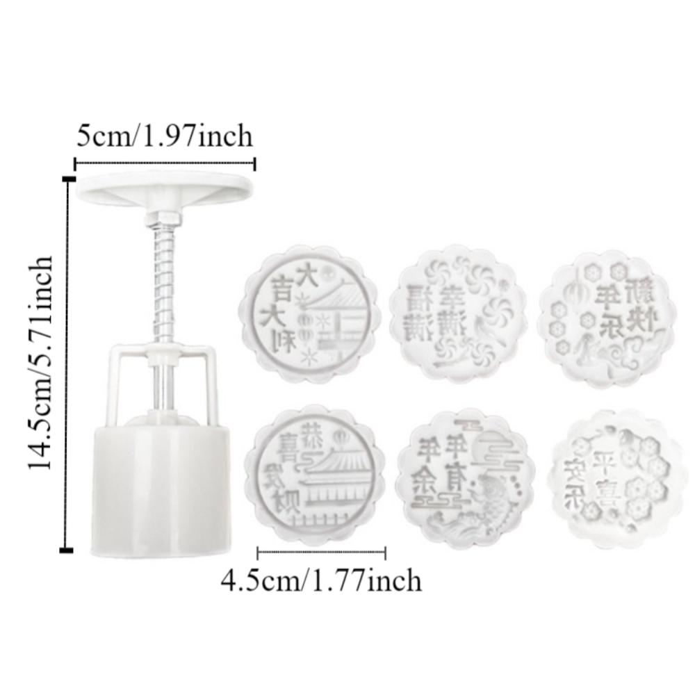Non-stick Mooncake Mold 3D Pattern Hand-pressed Mold Pastries Dessert Mold  Kitchen Baking