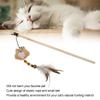 Wooden Pole Funny Cat Stick Cute Cartoon Owl Plush Funny Cat Stick Vocalization Interactive Toy with  