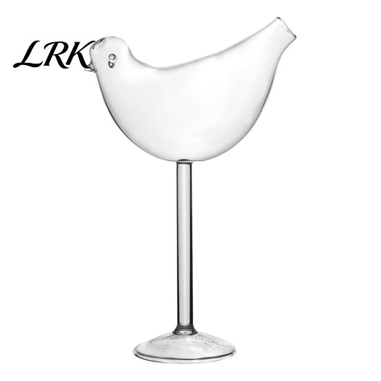 Unique Bird Shaped Glass Cocktail Glass, with Stable Base, 150ml Capacity Drinking Gift Wine Glasses Elegant And Versatile for Party Wedding Cute