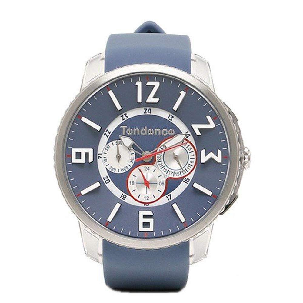 

TENDENCE Unisex SLIM POP Slim Pop Day Date Blue Red TG165001 Watch [TENDENCE] Men s Women s [Item]