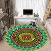 1PC Abstract Mandala Design Chair Carpet for Office Non-Slip, Lightweight, Machine Washable Rug for Office, Sleeping, Room - Holiday Decoryy25100908