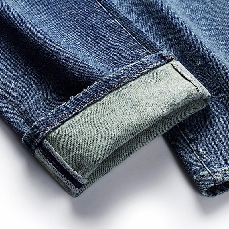 RAIN.CUN Women's High-Waist Loose Straight-Leg Fleece-Lined Jeans