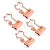 100 Pcs  Clips Metal Hollow Cat Shape  Gold Small  Clips for Office Documents Certif