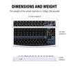 BOMGE Professional Audio Bluetooth Studio Mixer with 48V and 99 DSP Effects Professionals and 12-Channel Mixer, USB, Power, XLR/RCA Inputs, (For