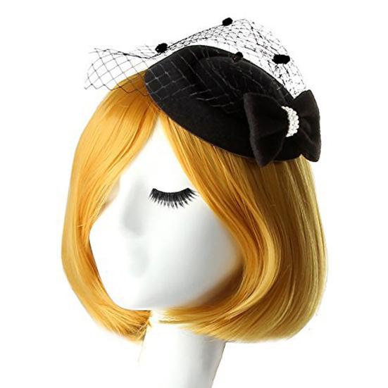 Fascinator Haarnadel Leicht Bequem Polyesterfaser Netz Schleife Haarspange für Alltag Einkaufen Reisen