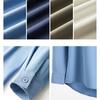 Men's long-sleeved shirt solid color shirt men's slim fit large size shirt jacket