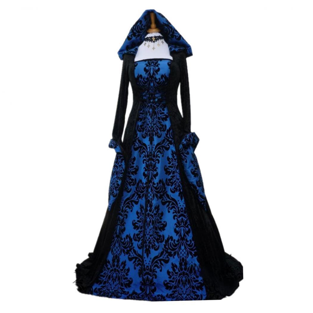 

Платье в готическом стиле длиной до пола для женщин, готическое макси, для Хэллоуина, косплея, ретро, средневековое 5XL