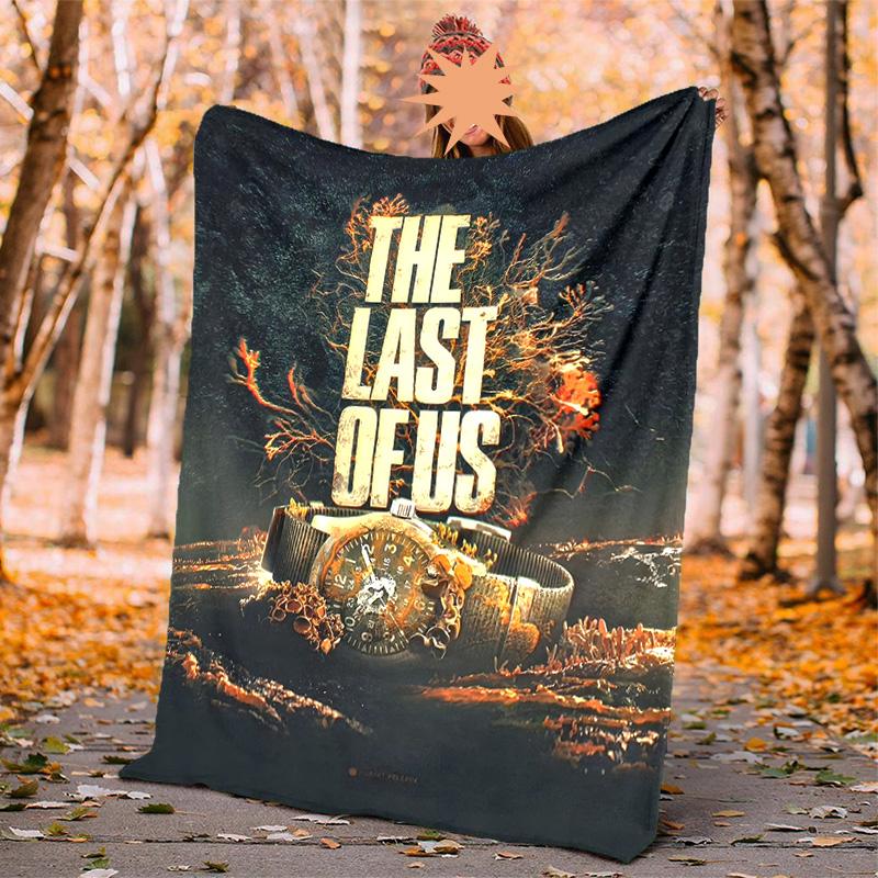 Lost Flannel Blanket Soft Warm All-Season Throw, Design for Camping, Car Travel, Hiking Sofa, Bed, Office Perfect Gift for Parties