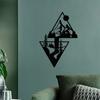 1pc Scenery Theme Decor - Stunning Wall Art Decorations, Modern and Dreamy for Bedroom, Metal Wall Hanging Sticker Mural